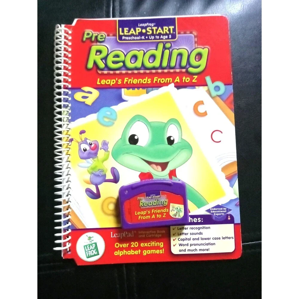 Leap Frog Leapstart Pre Read BOOK CARTRIDGE Leaps Friends from A to Z